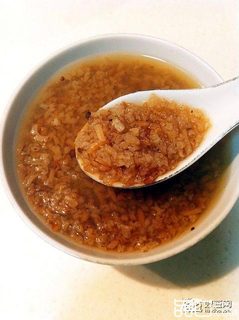 红糖炒米汤