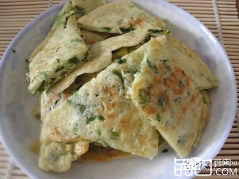 青菜鸡内金鸡蛋饼