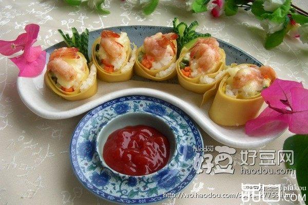 腐皮芝士焗虾