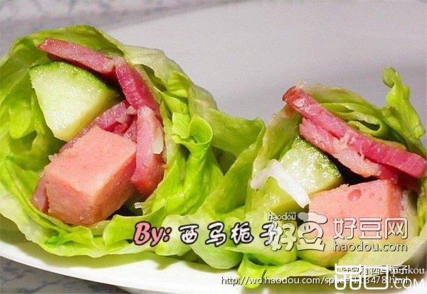 培根火腿生菜卷