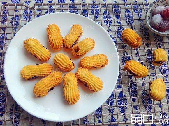 蓝莓酱夹心曲奇