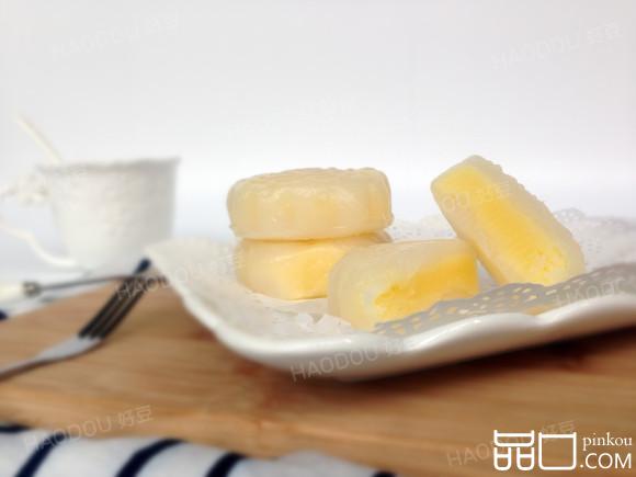 奶黄水晶饼