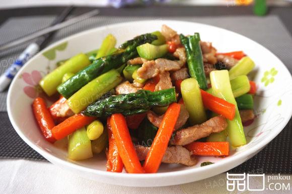 芦笋炒肉丝
