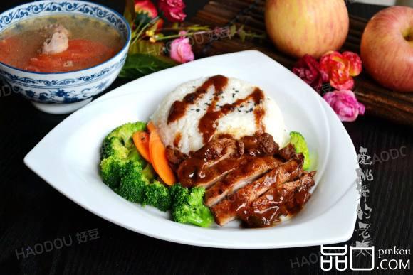 照烧鸭腿饭