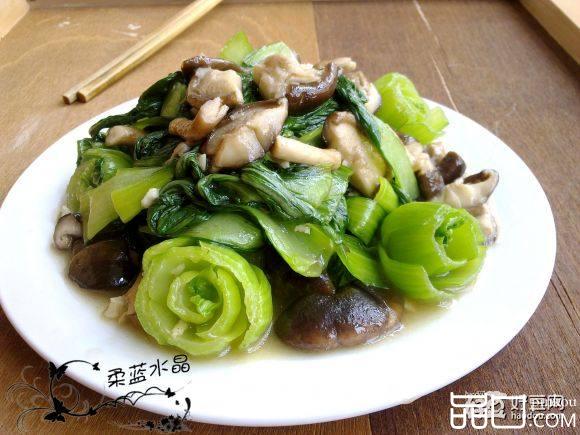 花样香菇炒油菜