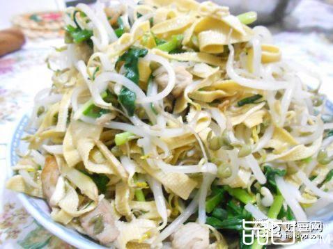 韭菜炒豆芽干豆腐