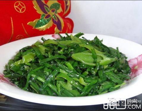 青椒炒韭菜