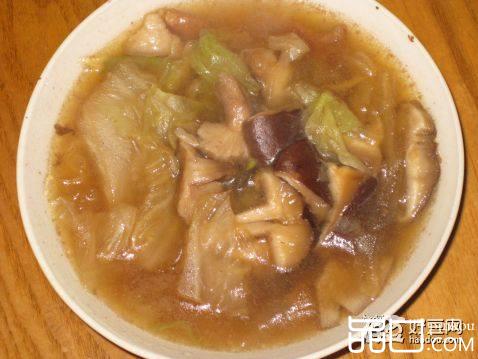 白菜香菇汤