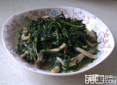 蟹味菇炒韭菜