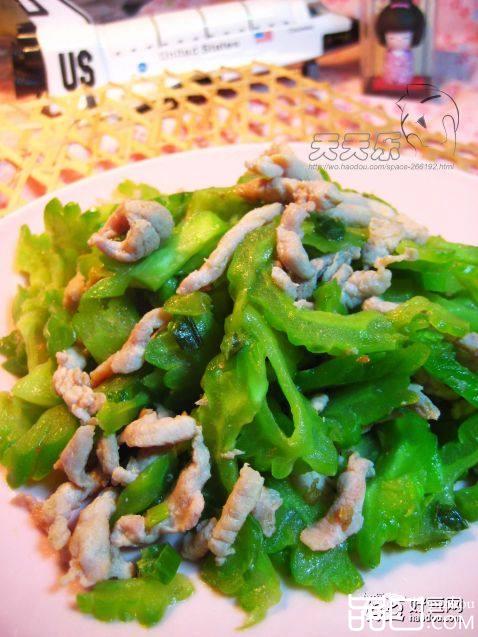 肉丝炒苦瓜