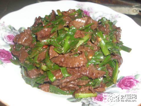 韭菜炒夹肝