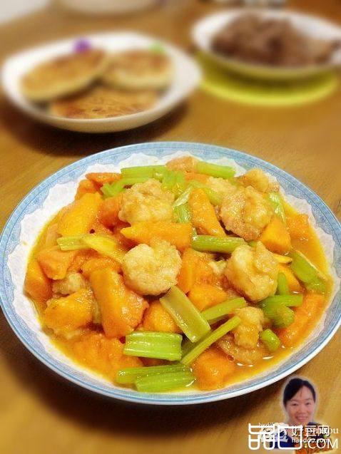 木瓜西芹虾仁