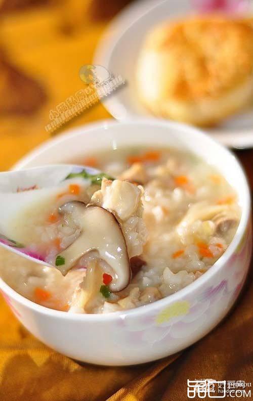 香菇鸡肉粥
