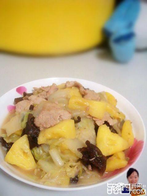 菠萝白菜炒肉