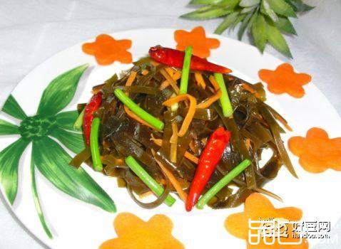 海带蒜苔小凉拌