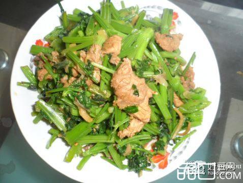 肉片炒芹菜