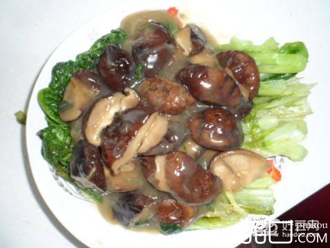 香菇扒生菜