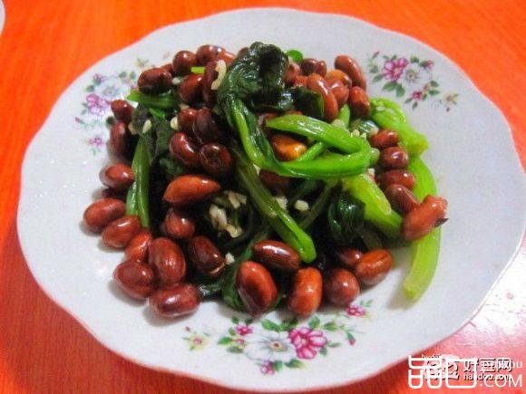 陈醋菠菜花生米