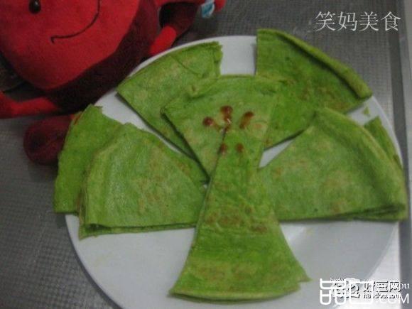 翡翠菠菜鸡蛋饼