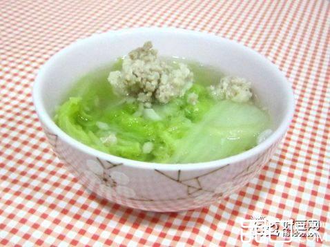 白菜肉末汤