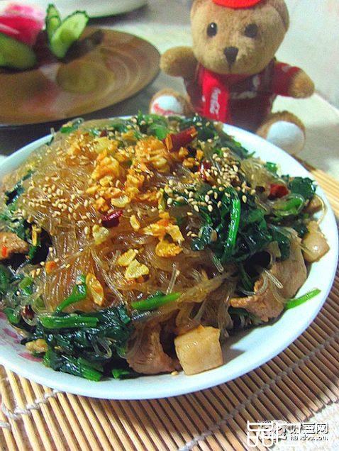 蒜酥菠菜粉