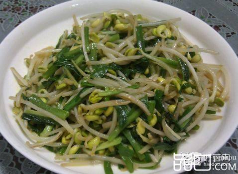 韭菜炒黄豆芽
