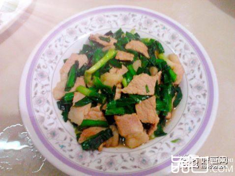 韭菜炒肉片