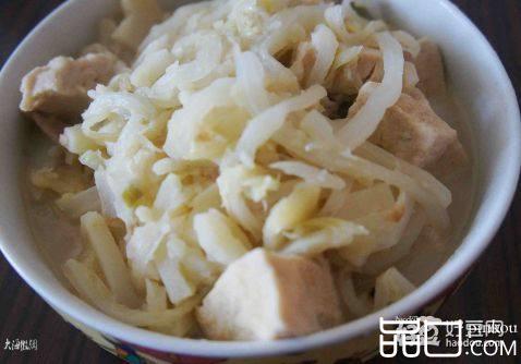 白菜顿冻豆腐