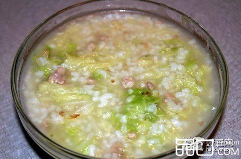 瘦肉菜粥