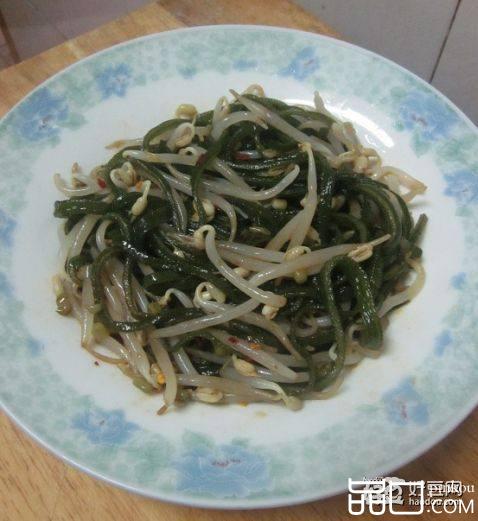 豆芽拌海带