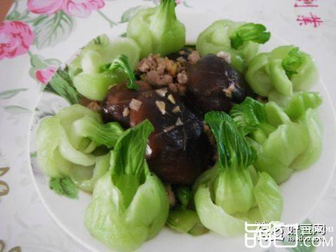 肉末油菜香菇