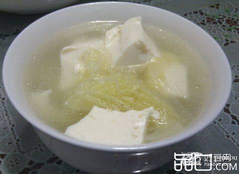 白菜豆腐汤