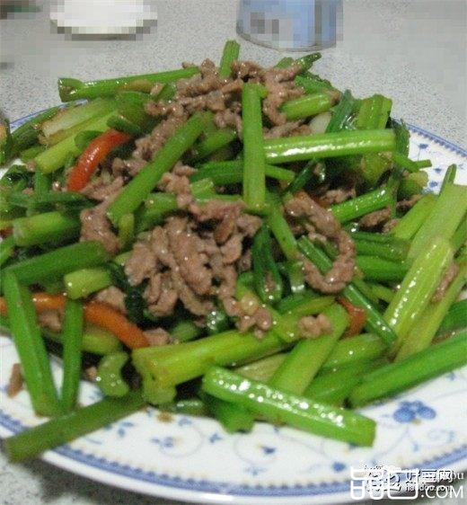 芹菜炒牛柳