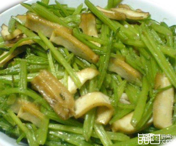 素炒芹菜豆腐干