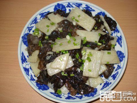 山药炒黑木耳