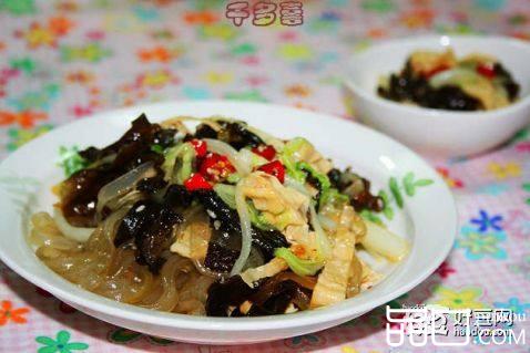 木耳素拌红薯粉丝