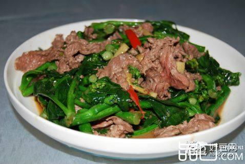 芥兰炒牛肉