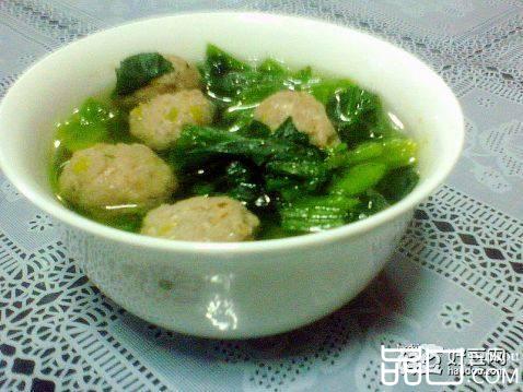 牛肉丸菠菜汤