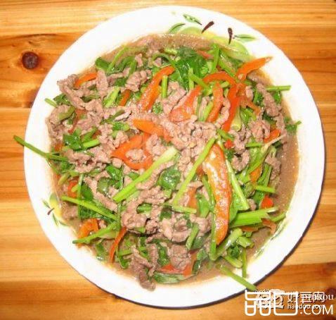香菜炒牛肉