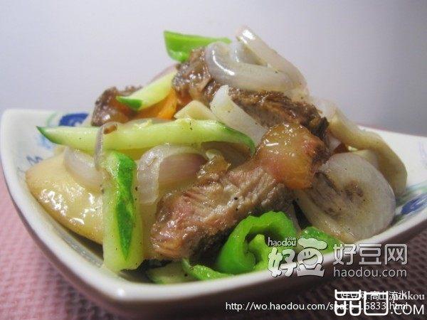 杏鲍菇洋葱炒牛肉