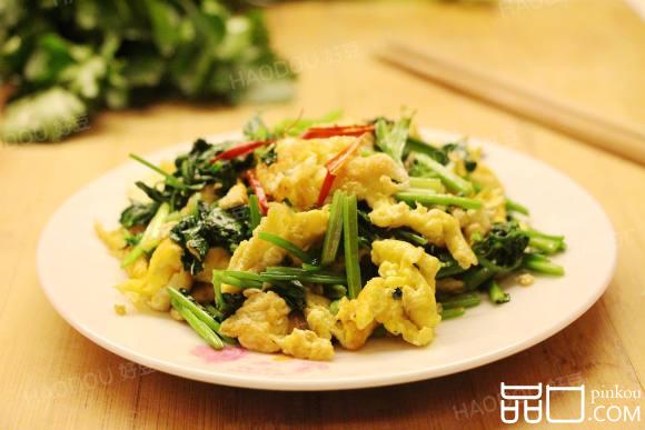 香菜炒鸡蛋