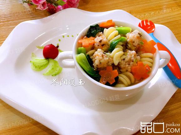 彩疏虾丸烩意面#百味