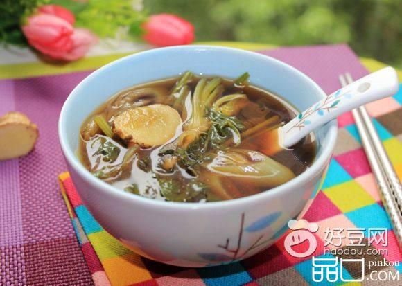 姜葱香菜红糖水