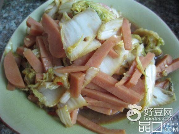火腿娃娃菜