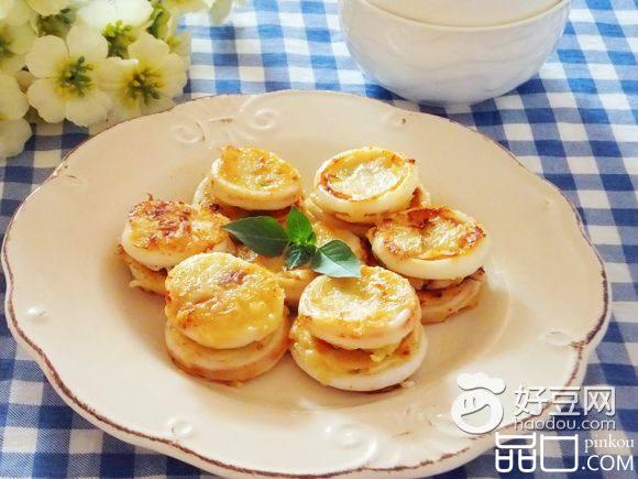 煎鱿鱼蔬菜饼
