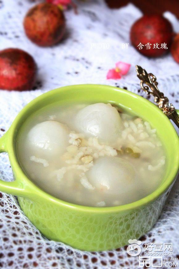 绿豆荔枝粥