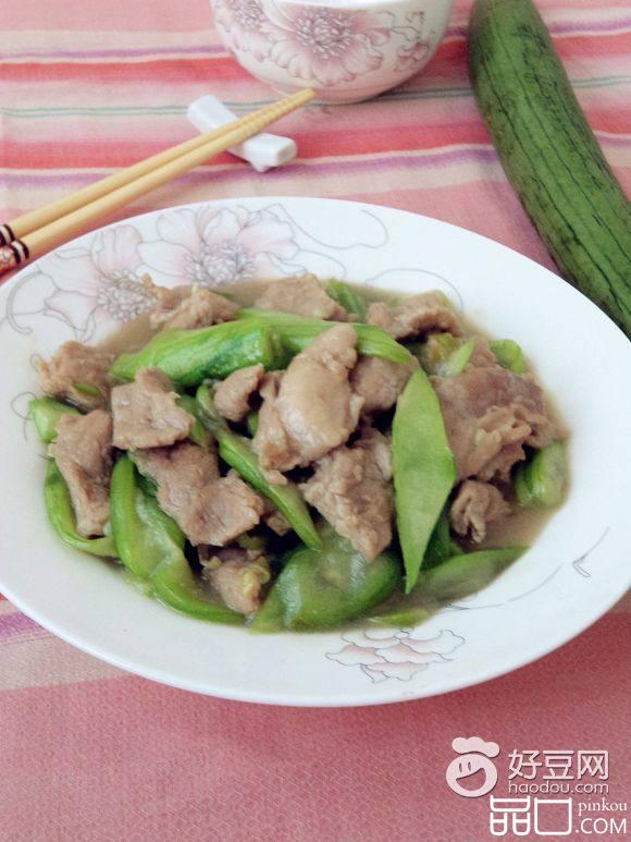 里脊肉炒丝瓜