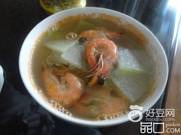鲜虾冬瓜汤