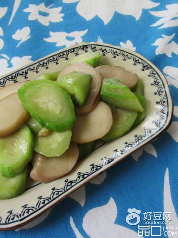 杏鲍菇炒丝瓜