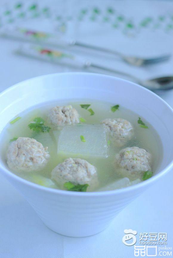 羊肉丸子氽冬瓜